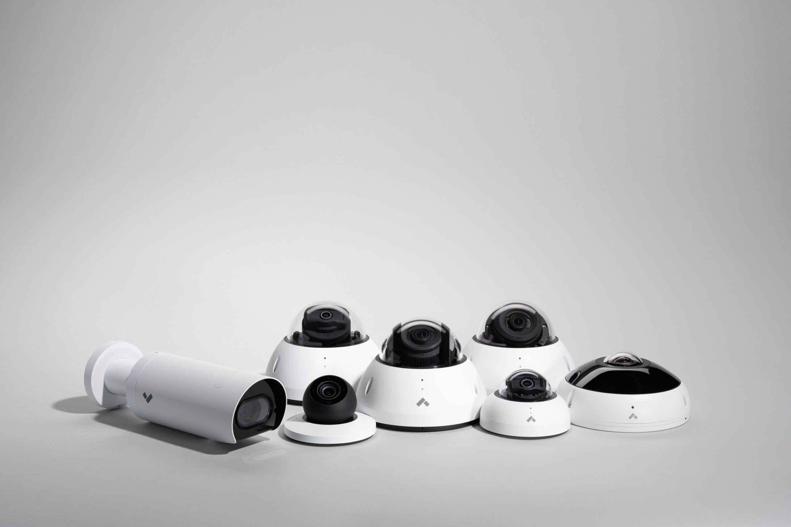 Verkada security family with wireless dome cameras 